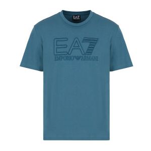 EA7 unisex. 3DUT05_PJUTZ T-shirt Logo Series bleu (XS), Casuel, Coton, Manche courte - Publicité