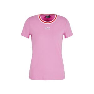 EA7 pour femme. 3DTT14_TJDZZ Logo Series Graphic T-shirt rose (M), Casuel, Coton, Manche courte - Publicité