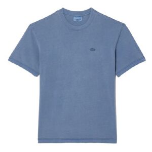 Lacoste unisex. TH8312_IVW T-shirt Cols Rules bleu (S), Casuel, Coton, Manche courte - Publicité