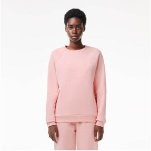 Lacoste pour femme. SF0852_KF9 Sweat à coupe décontractée rose (34), Casuel, Coton, Manche longue - Publicité