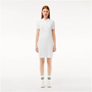 Lacoste pour femme. EF5473_001 Polo Robe stretch blanc (44), Casuel, Coton, Manche courte - Publicité