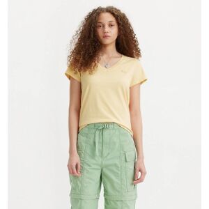 Levi's pour femme. 85341-0075 T-shirt col V Le jaune parfait (S), Casuel, Manche courte - Publicité