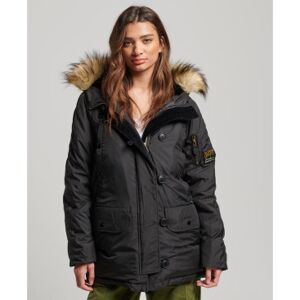 Superdry pour femme. W5011574A Parka militaire à capuche noir (S), Casuel, Polister recyclé - Publicité