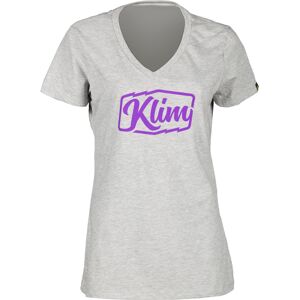 Klim Script T-Shirt dames Gris taille : XL - Publicité