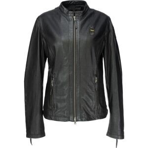 USA Miller Veste en cuir perforé Mesdames Noir taille : L