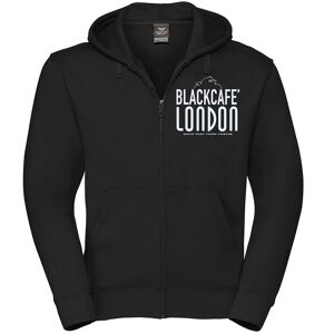 Black-Cafe London Classic Zip Hoodie Noir Blanc taille : S - Publicité