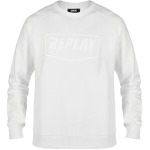 Replay Logo Pull Blanc taille : 2XL - Publicité