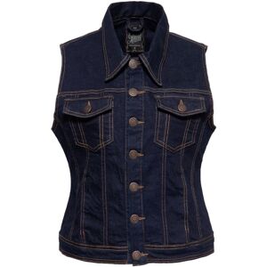 King Kerosin Queen Kerosin Speedway Gilet de jeans de dames Bleu taille : 3XL - Publicité