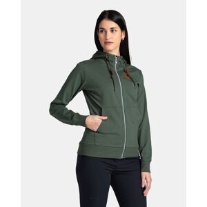 KILPI Sweat à capuche en coton pour femme Kilpi TARALI-W Vert foncé - 38 Vert foncé 38 femme