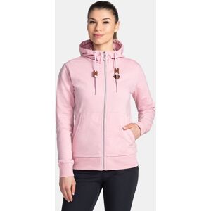 Sweat a capuche en coton pour femme Kilpi TARALI-W Rose clair - 46 Rose clair 46 femme