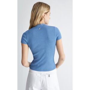 Polo En Lurex® Bleu Clair XS female