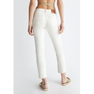 LIUJO Pantalon Slim Cropped Blanc Laine 32 female - Publicité