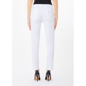 Pantalon Bottom-up Avec Perles Blanc Et Crochet 31 female