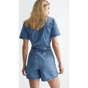 LIUJO Combinaison En Toile Denim Avec Ceinture Denim Bleu Foncé 30 female - Publicité