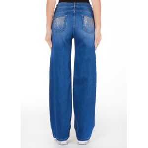 Jean Cinq Poches Denim Bleu Foncé 25 female