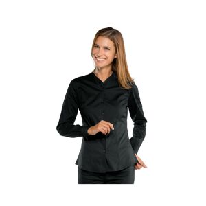 ISACCO Chemise noire pour Femme Stretch Confort