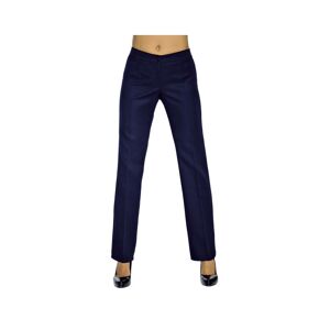 ISACCO Pantalon Femme Bleu Marine Coupe Droite