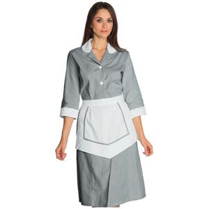 ISACCO Ensemble Femme De Chambre 100% Coton Rayé Noir / Blanc