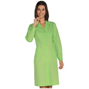 ISACCO Blouse de travail Femme à manches longues, vert pomme