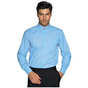 ISACCO Chemise Unisexe Manches longues Dublino Bleu