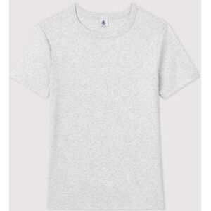 Petit Bateau Tee-shirt L'ICONIQUE col rond en coton Femme Gris Beluga Chine XL