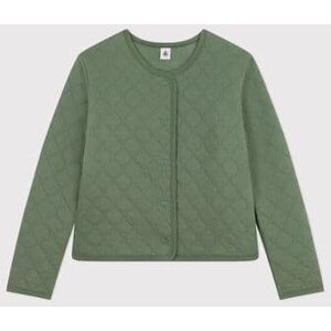 Petit Bateau Cardigan en tubique matelasse femme Vert Croco XL