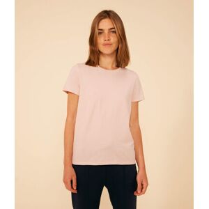 Petit Bateau Tee-shirt LE DROIT col rond en coton Femme Rose Saline S