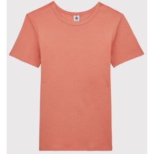 Petit Bateau Tee-shirt L'ICONIQUE cocotte en coton bio Femme Rose Papaye L