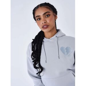 Project X Paris Sweat à Capuche Cœur brisé - Couleur - Bleu glacier, Taille - S