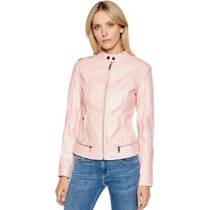 Veste Guess Classic Femme Rose Rose S Simili Cuir