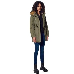 Manteau Kaporal Fleur Femme Kaki Kaki S Synthétique - Publicité