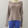 Pull gris style mohair - DDP - Taille S/M Gris S