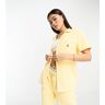 Collaboration exclusive - Polo Ralph Lauren x ASOS - Chemise en tissu Ã©ponge avec col Ã  revers et imprimÃ© logo au dos - Jaune Jaune XL female