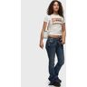 Diesel T-UNCUTIE-LONG-N17 women Shortsleeves white en taille:S