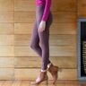 Blancheporte Legging Bas De Jambe Zippé, Taille Élastiquée - Femme Marron 52