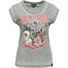 King Kerosin Queen Kerosin Wild & Free T-shirt dames Gris taille : XS