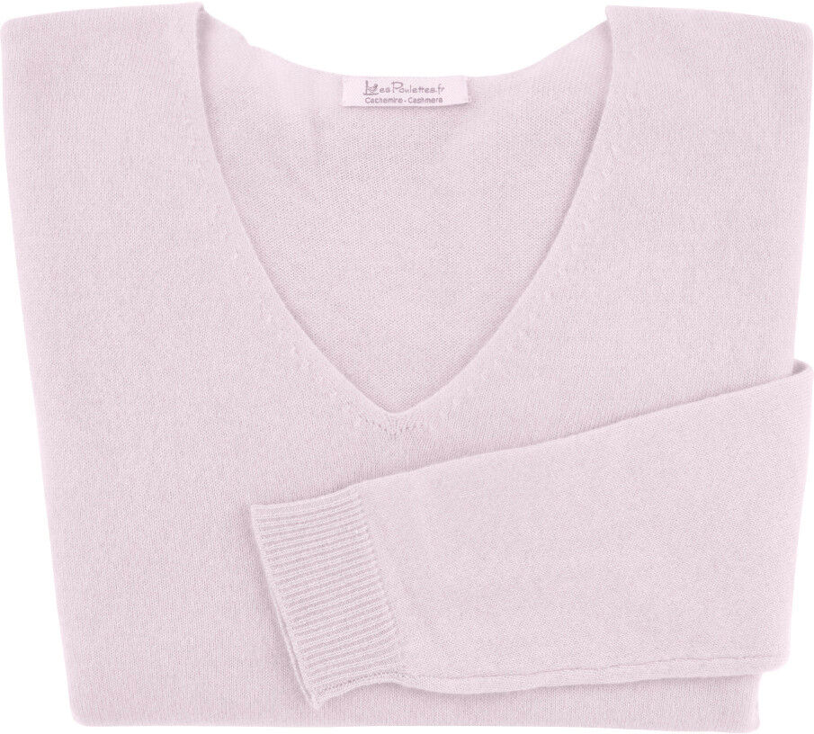 LES POULETTES BIJOUX Pull Femme 100% Cachemire Oversize Rose