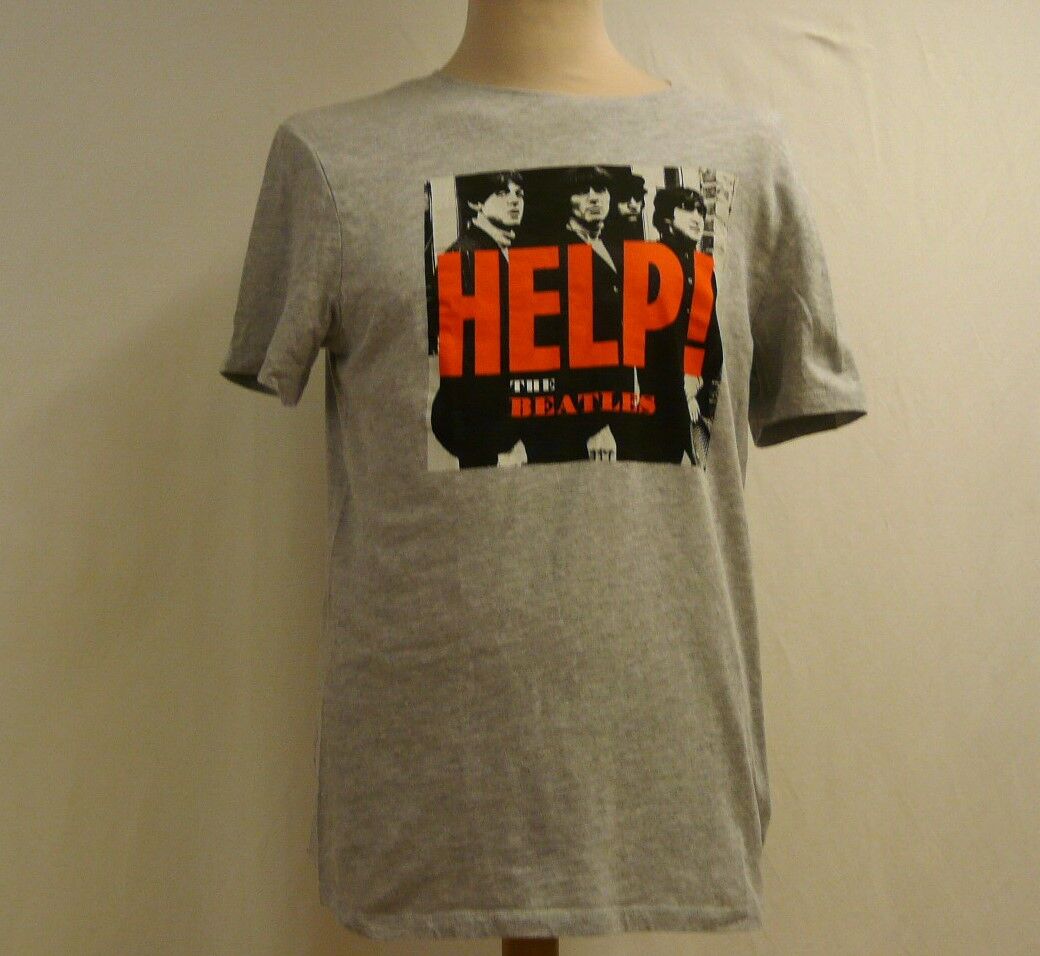 T-Shirt The Beatles "HELP" T M Gris M