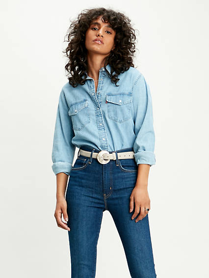 Levi's Essential Western Shirt - Femme - Indigo clair / Cool Out