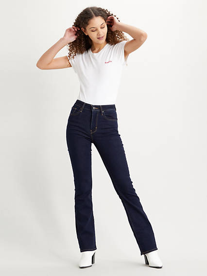 Levi's 725 High Rise Bootcut Jeans - Femme - Indigo fonc / To The Nine