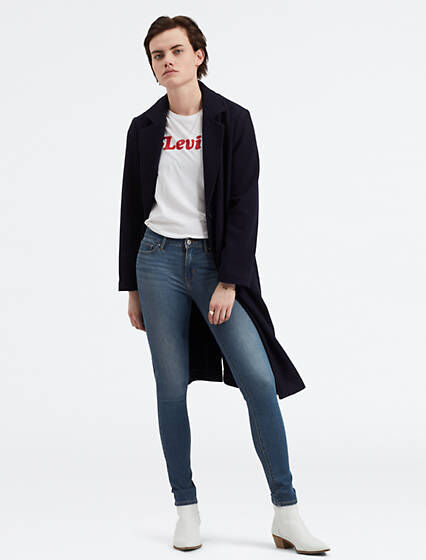 Levi's 711 Skinny Jeans - Femme - Indigo moyen / Indigo