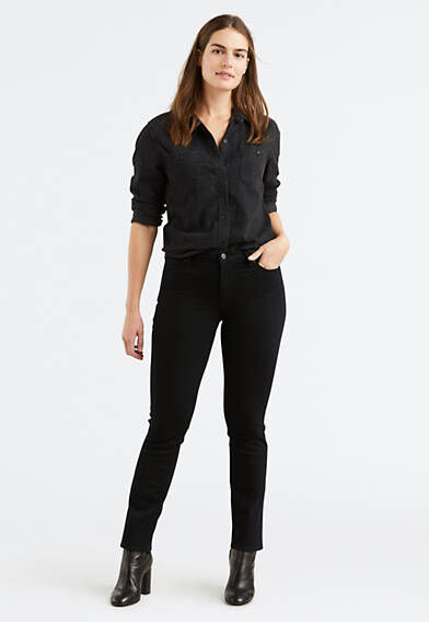 Levi's 712 Slim Jeans - Femme - Noir / Night is Black