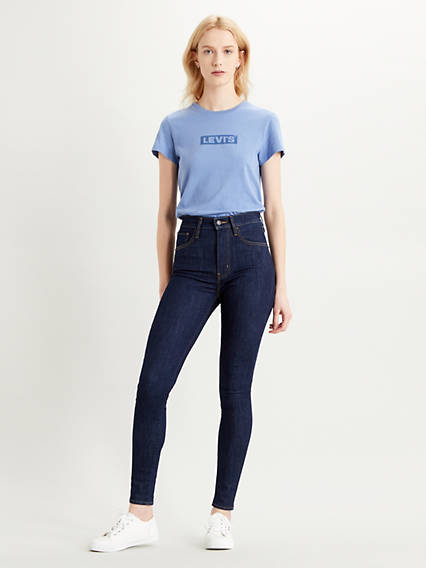 Levi's Mile High Super Skinny Jeans - Femme - Indigo fonc / Celestial Rinse