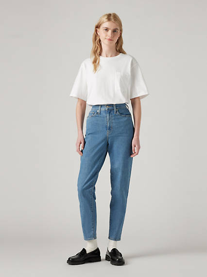 Levi's High Waisted Mom Jeans - Femme - Indigo moyen / Indigo