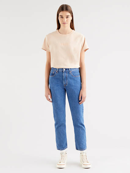 Levi's 501 Levi's Crop Jeans - Femme - Indigo moyen / Breeze Stone