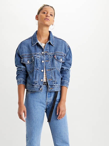 Levi's New Heritage Trucker Jacket - Femme - Indigo moyen / Turn The Tide