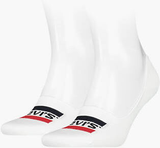 Levi's Low Cut Socks 2 Pack - Unisex - Blanc / White