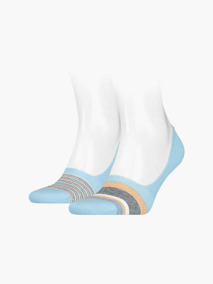 Levi's Unisex Low Cut Socks 2 Pack - Unisex - Bleu / Light Blue