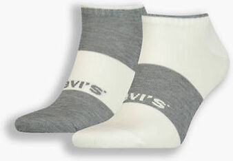 Levi's Unisex Low Cut Socks 2 Packs - Unisex - Multicolore / White/Grey