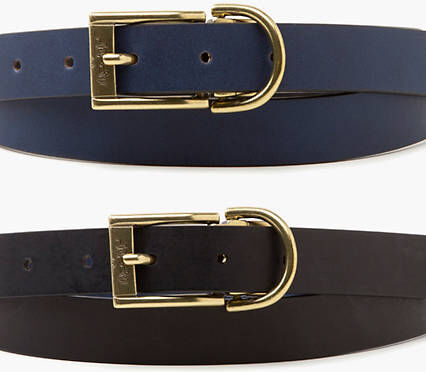 Levi's Reversible Belt - Femme - Bleu / Navy Blue